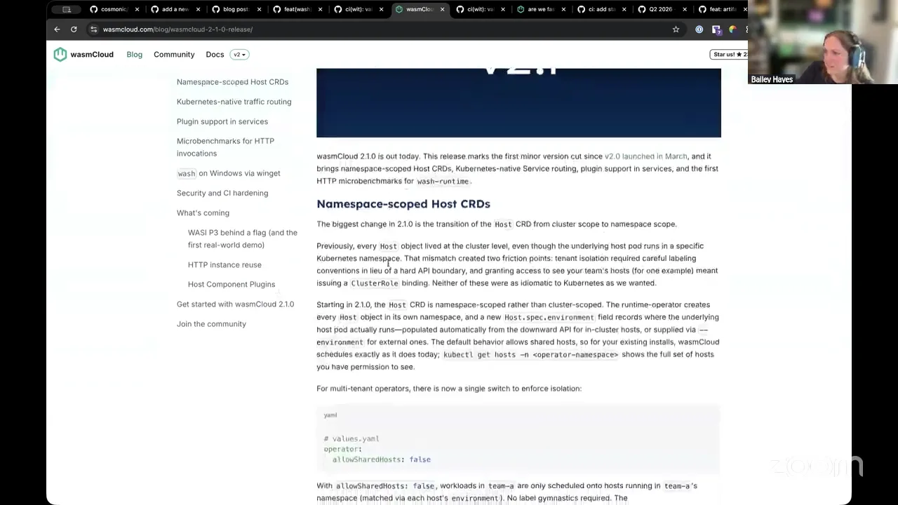 Wasmtime performance docs